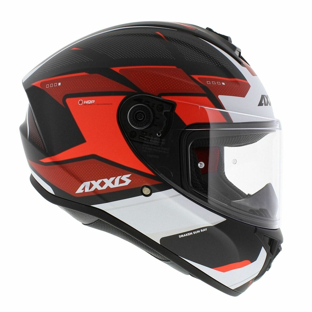 Axxis FF112D Draken S Sunray B5 Matt Fluor Red Helmet