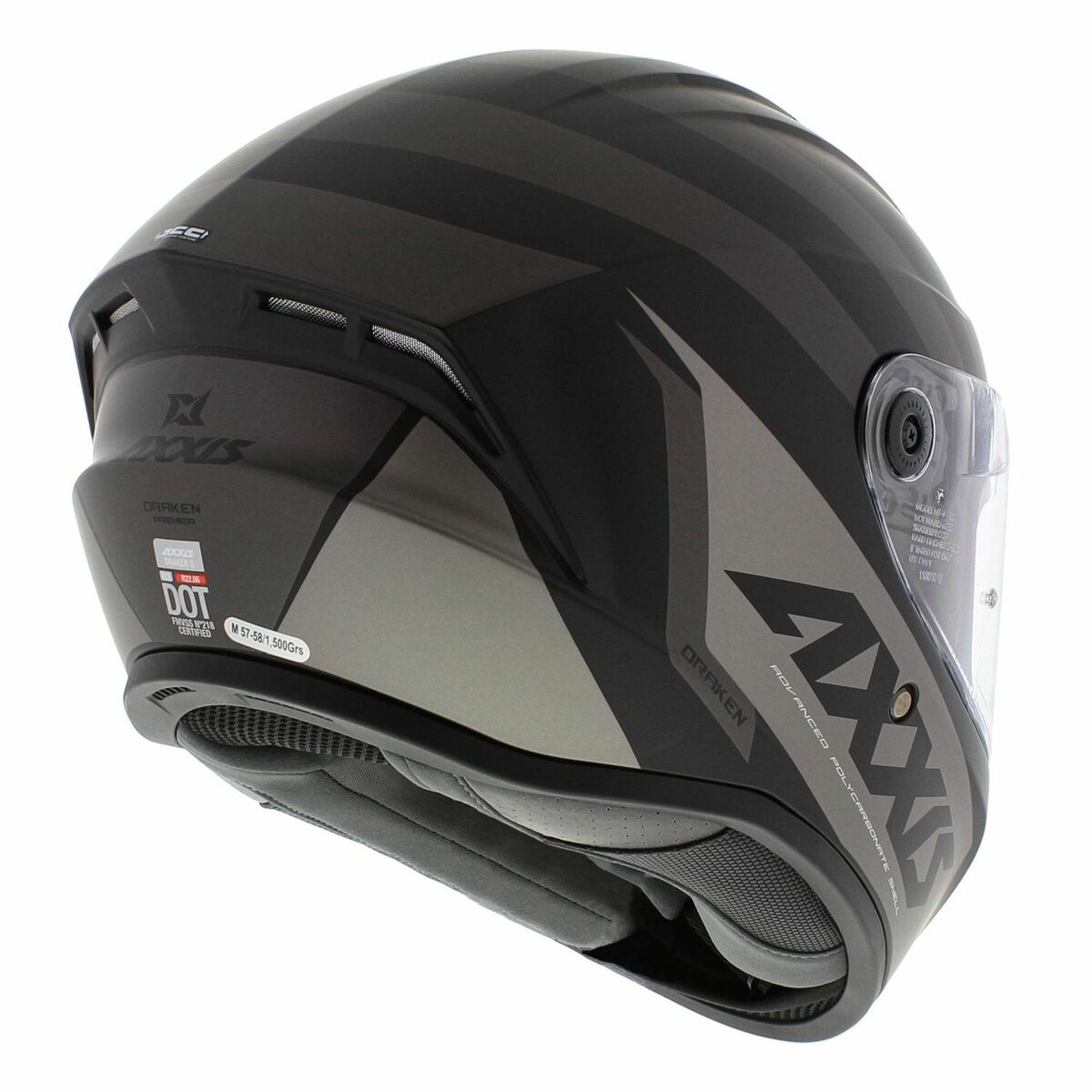 Axxis FF112D Draken S Premier B1 Matt Black Helmet