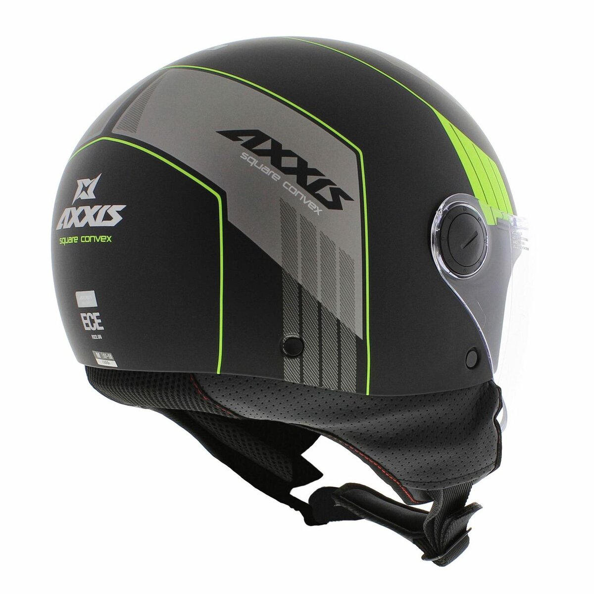 Axxis Square S Convex helmet matt black yellow