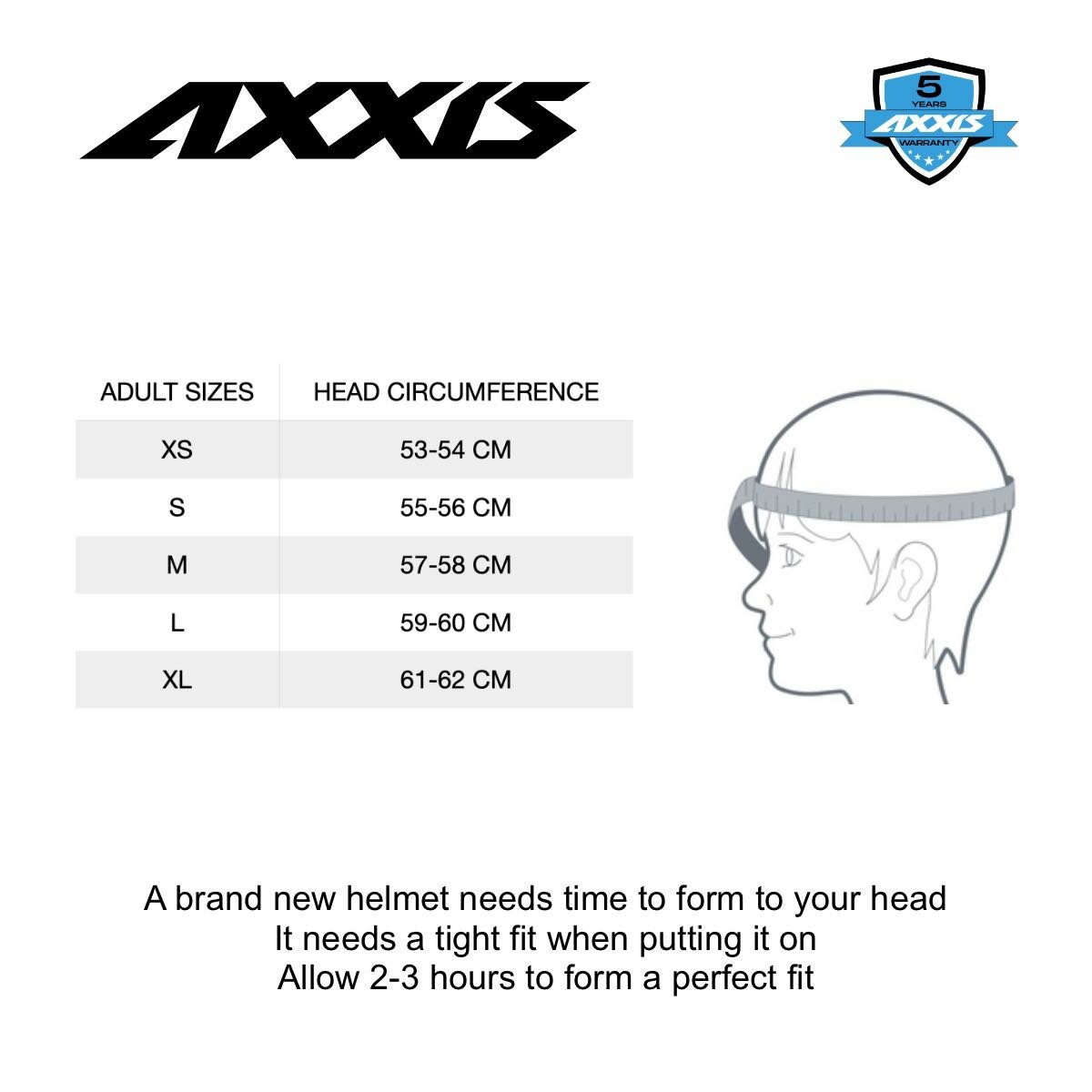 Axxis Square S Convex helmet matt black red