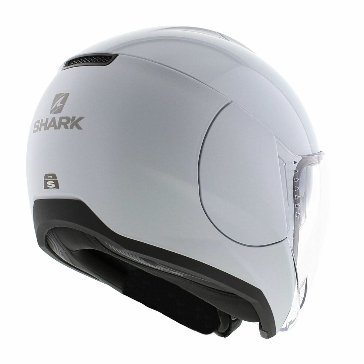 Shark Citycruiser helmet dual white silver blank W01