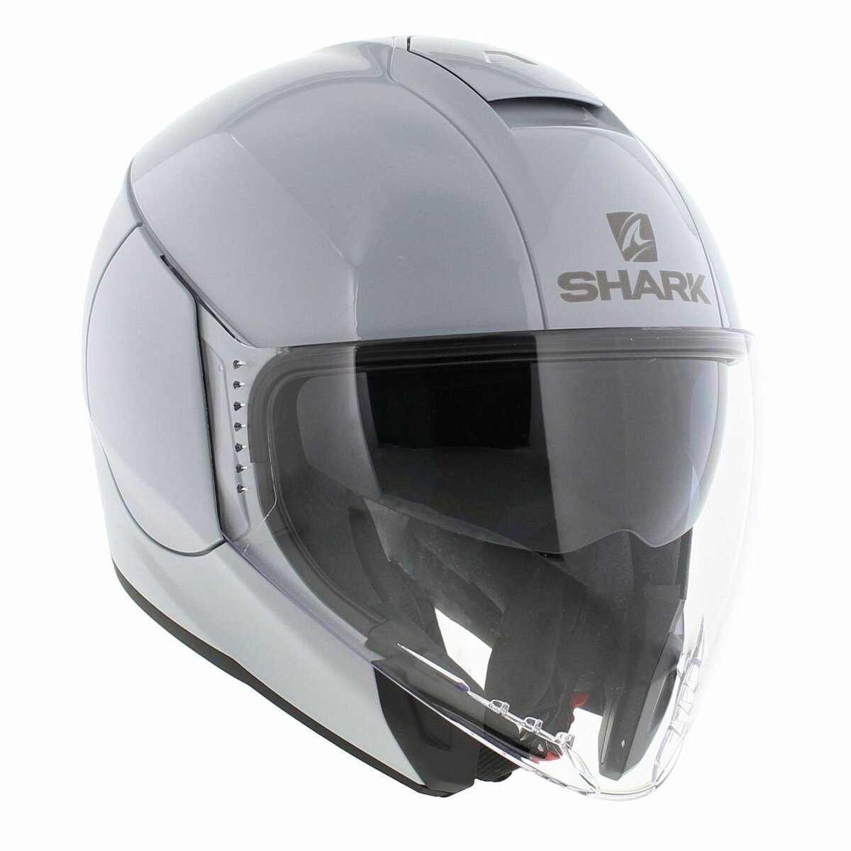 Shark Citycruiser helmet dual white silver blank W01