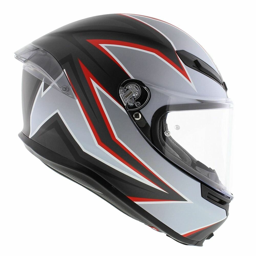 AGV K6 S Flash Matt Black Red Silver