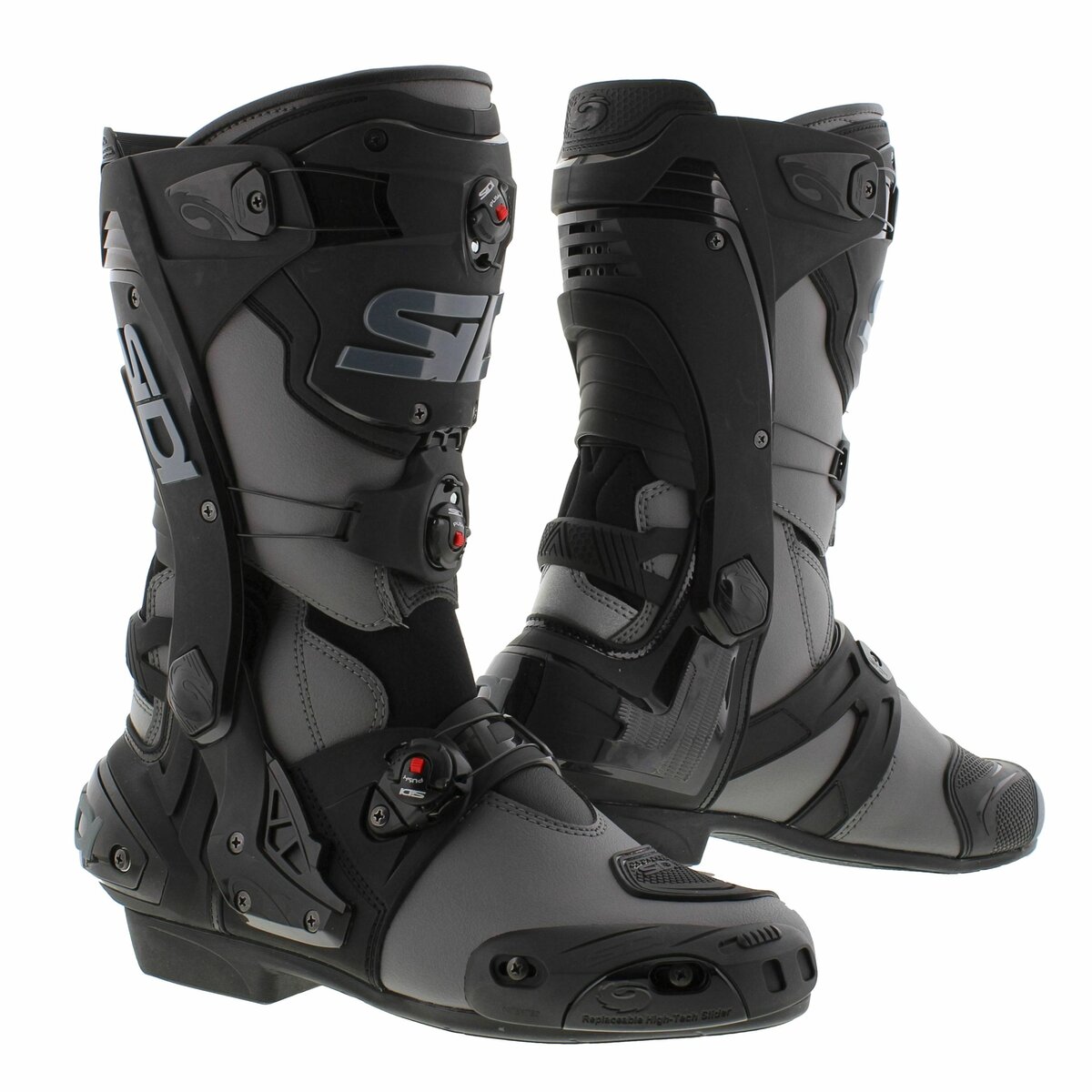 Sidi Rex Grey Black Motorcycle Boots
