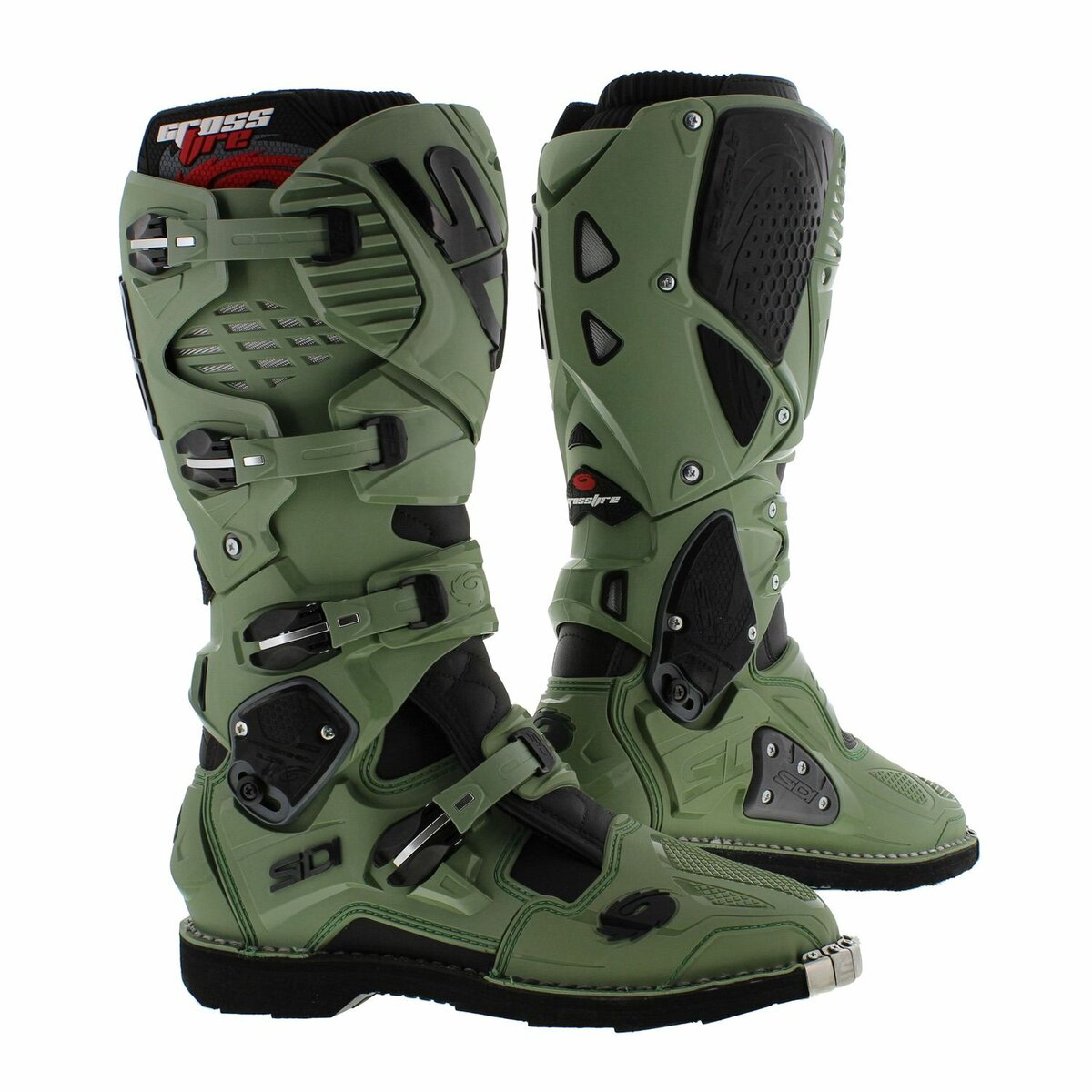 Sidi Crossfire 3 MX off road boots Army Olive Green Black