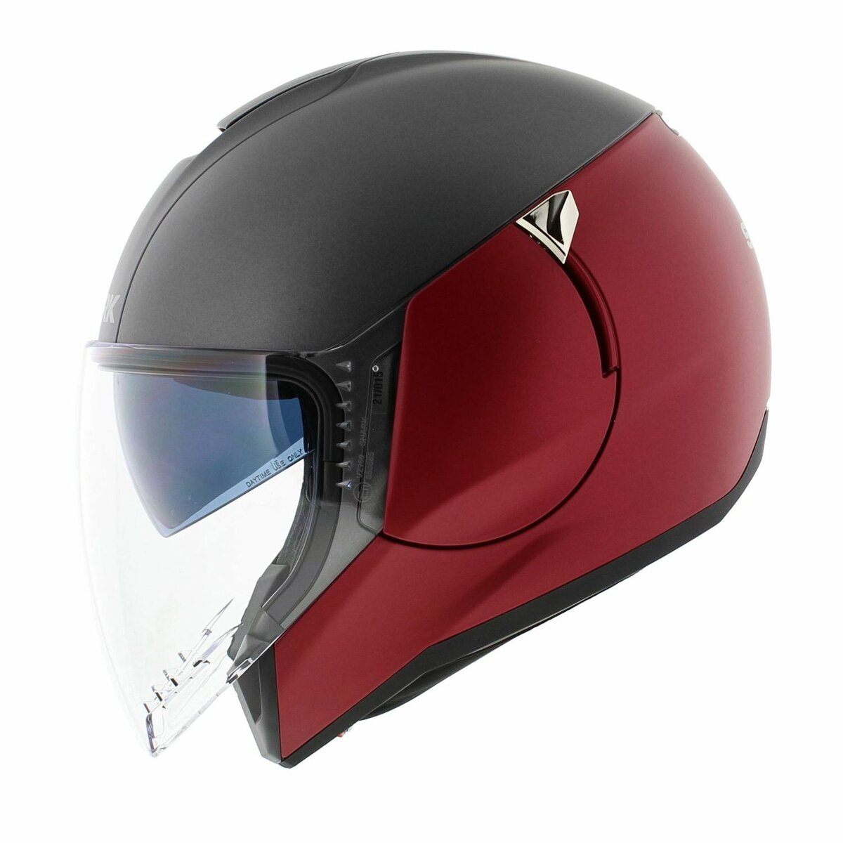 Shark Citycruiser helmet dual red anthracite red blank matt RAR