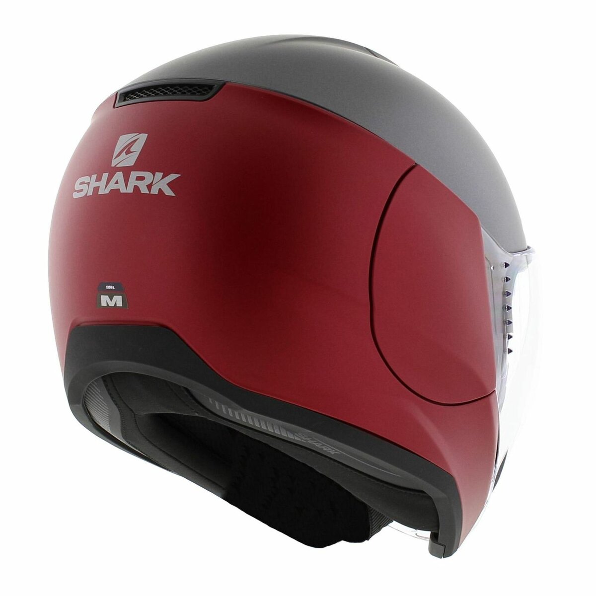 Shark Citycruiser helmet dual red anthracite red blank matt RAR