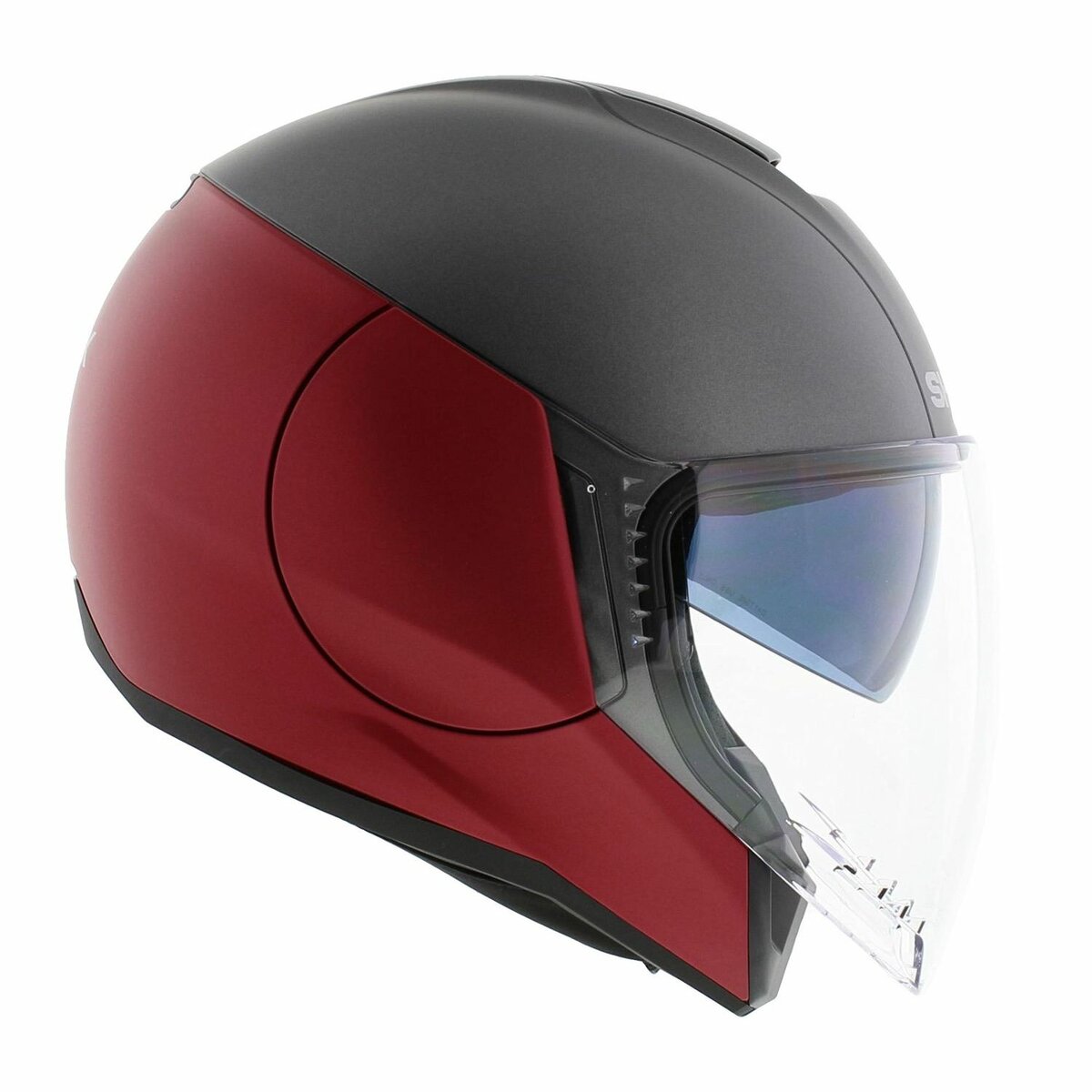 Shark Citycruiser helmet dual red anthracite red blank matt RAR