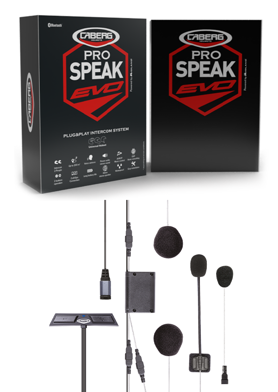 Caberg Pro Speak Evo Intercom - Bluetooth motorhelm communication system Midland