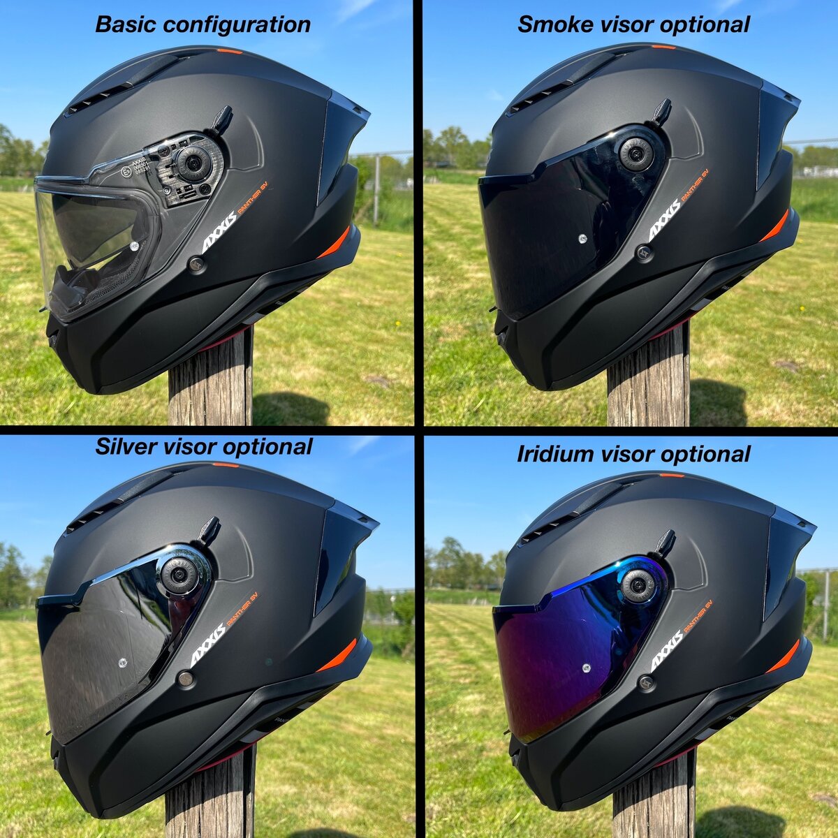 Axxis Panther SV fullface helmet solid matt black