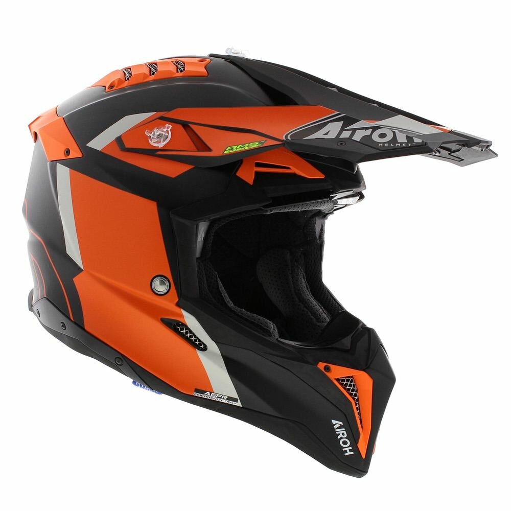 Airoh Aviator 3 AMS² Glory matt black orange