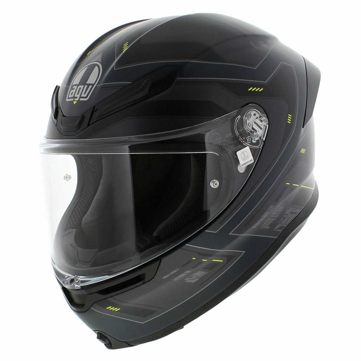 AGV K6 S Enhance helmet Matt Grey Yellow Fluo