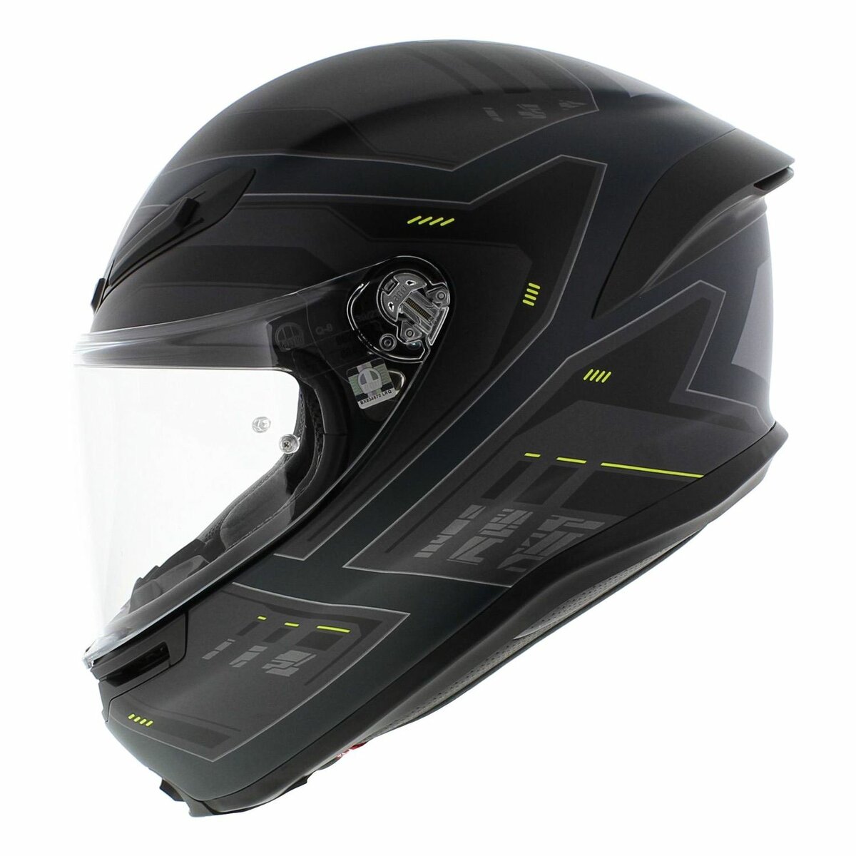 AGV K6 S Enhance helmet Matt Grey Yellow Fluo