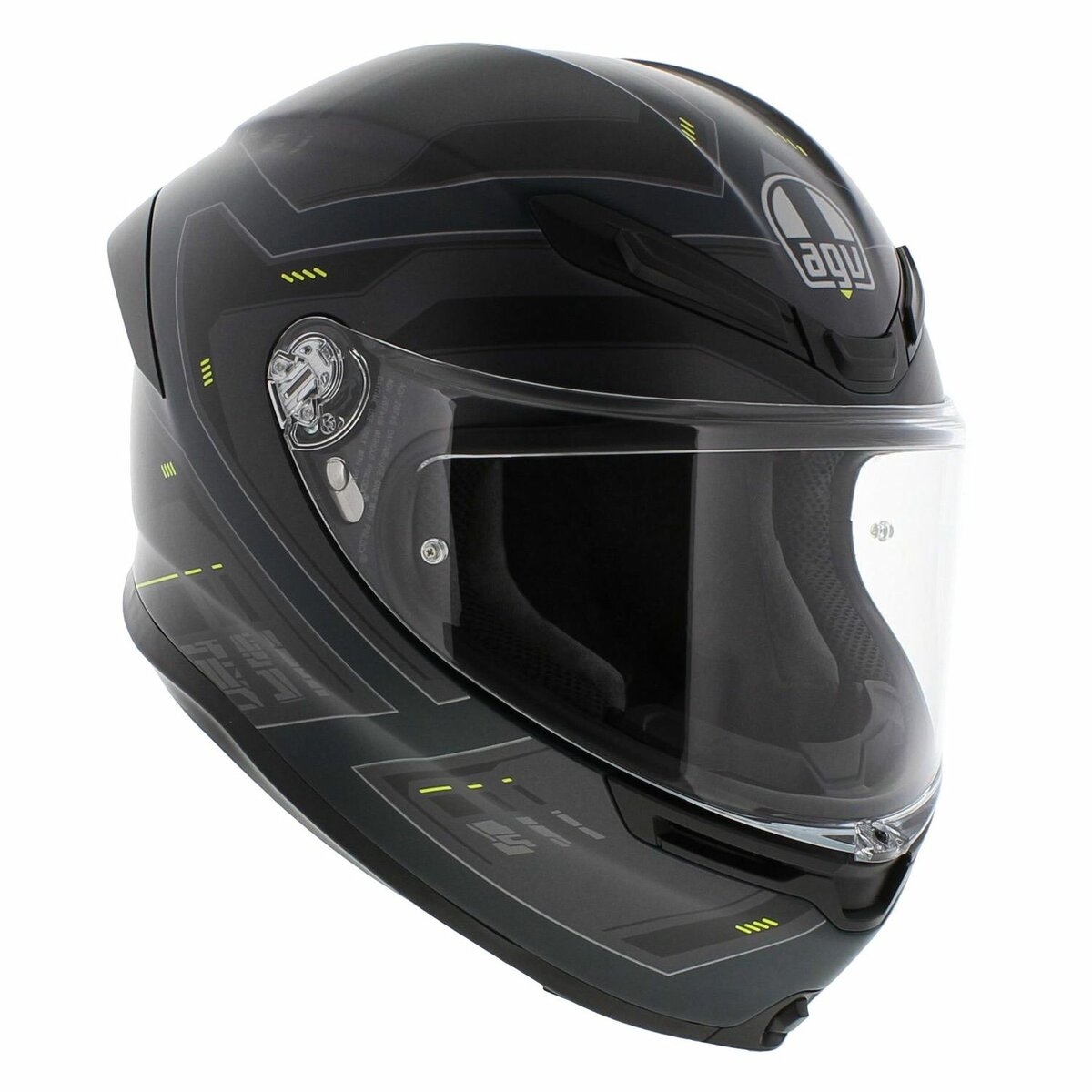 AGV K6 S Enhance helmet Matt Grey Yellow Fluo