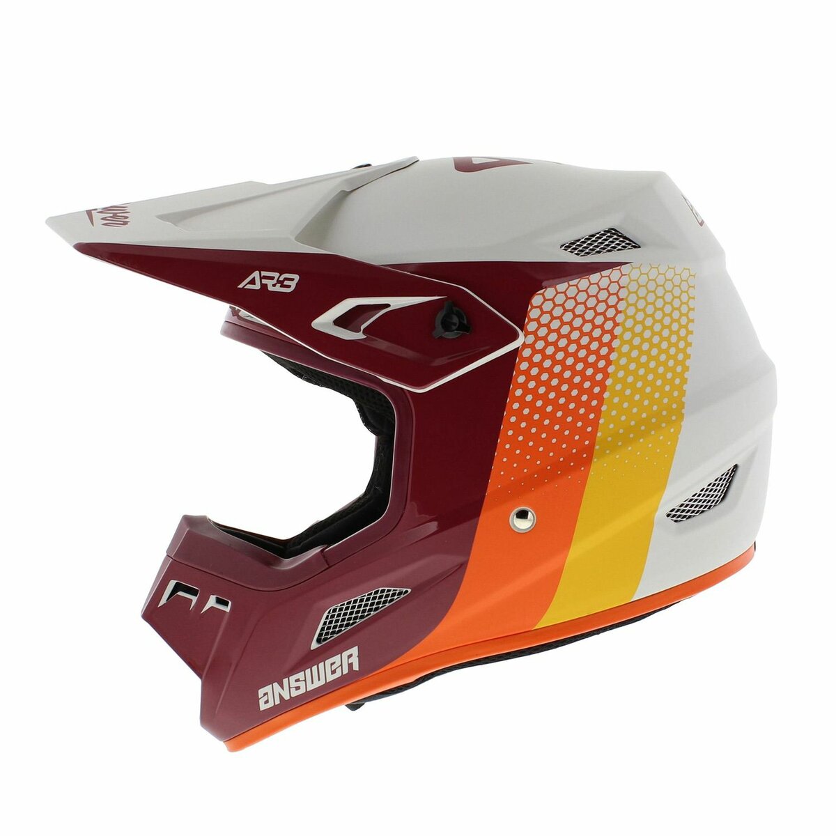 Answer AR3 MX helmet Pace red white orange - Size L