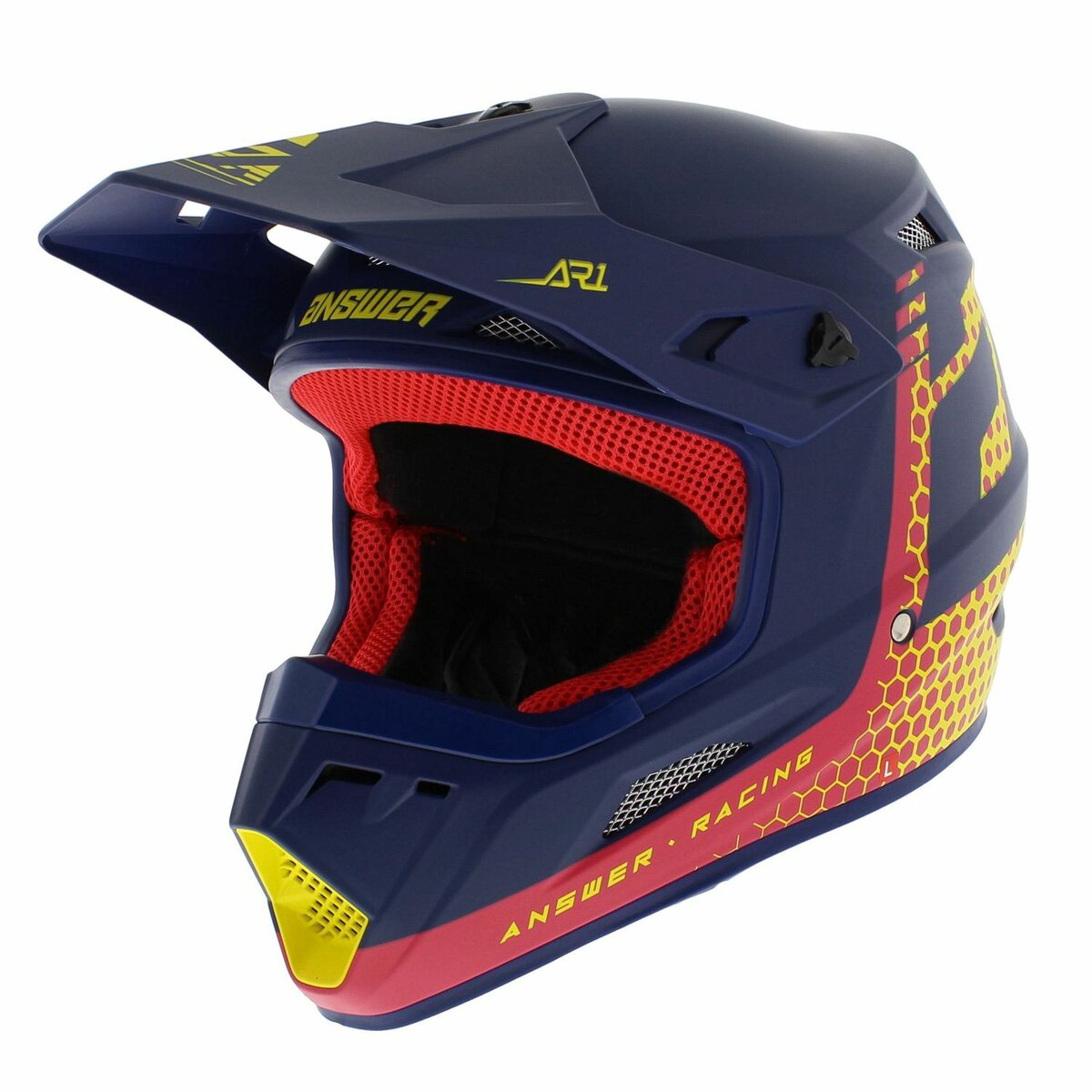 Answer AR1 MX helmet Charge matt blue red orange - Size L