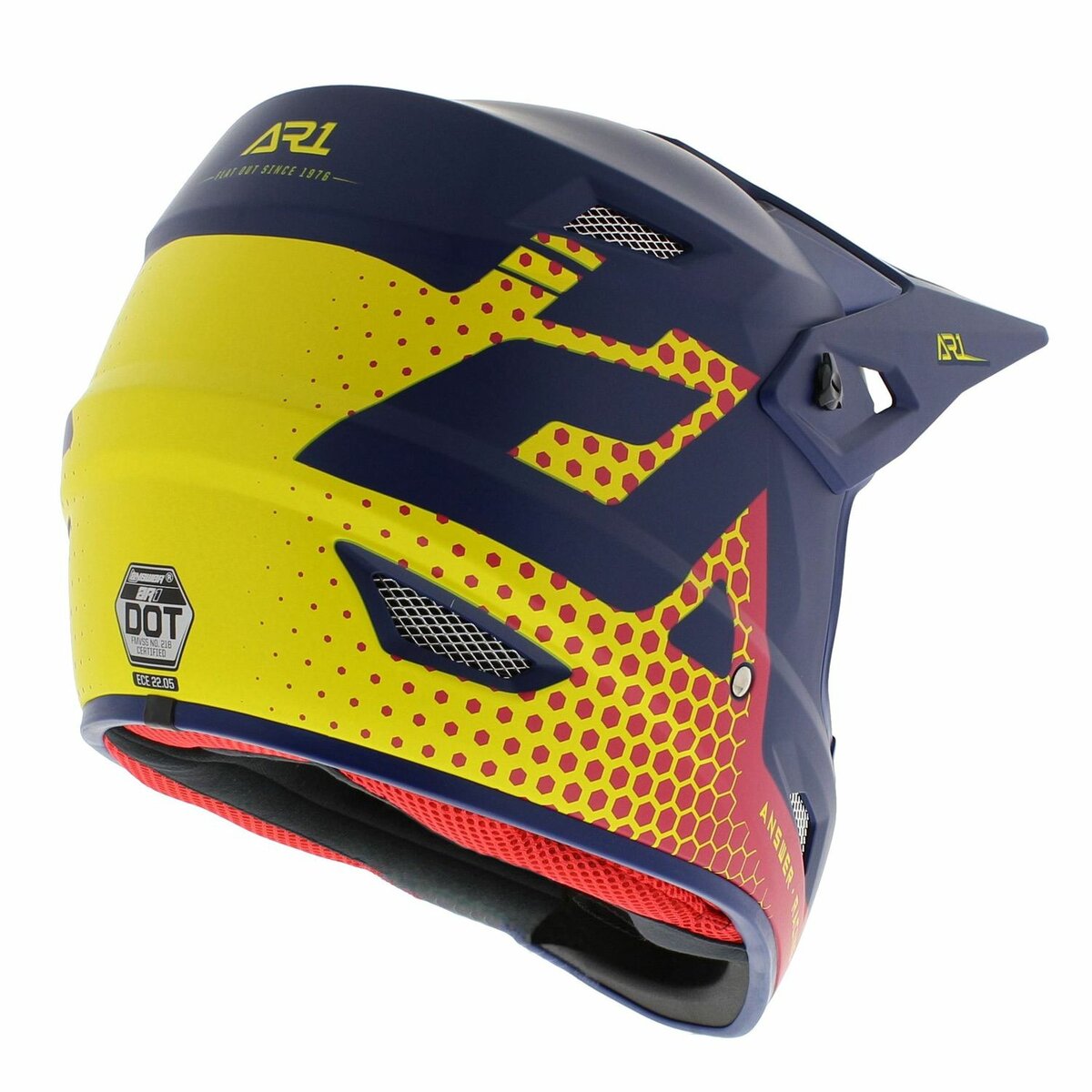 Answer AR1 MX helmet Charge matt blue red orange - Size L