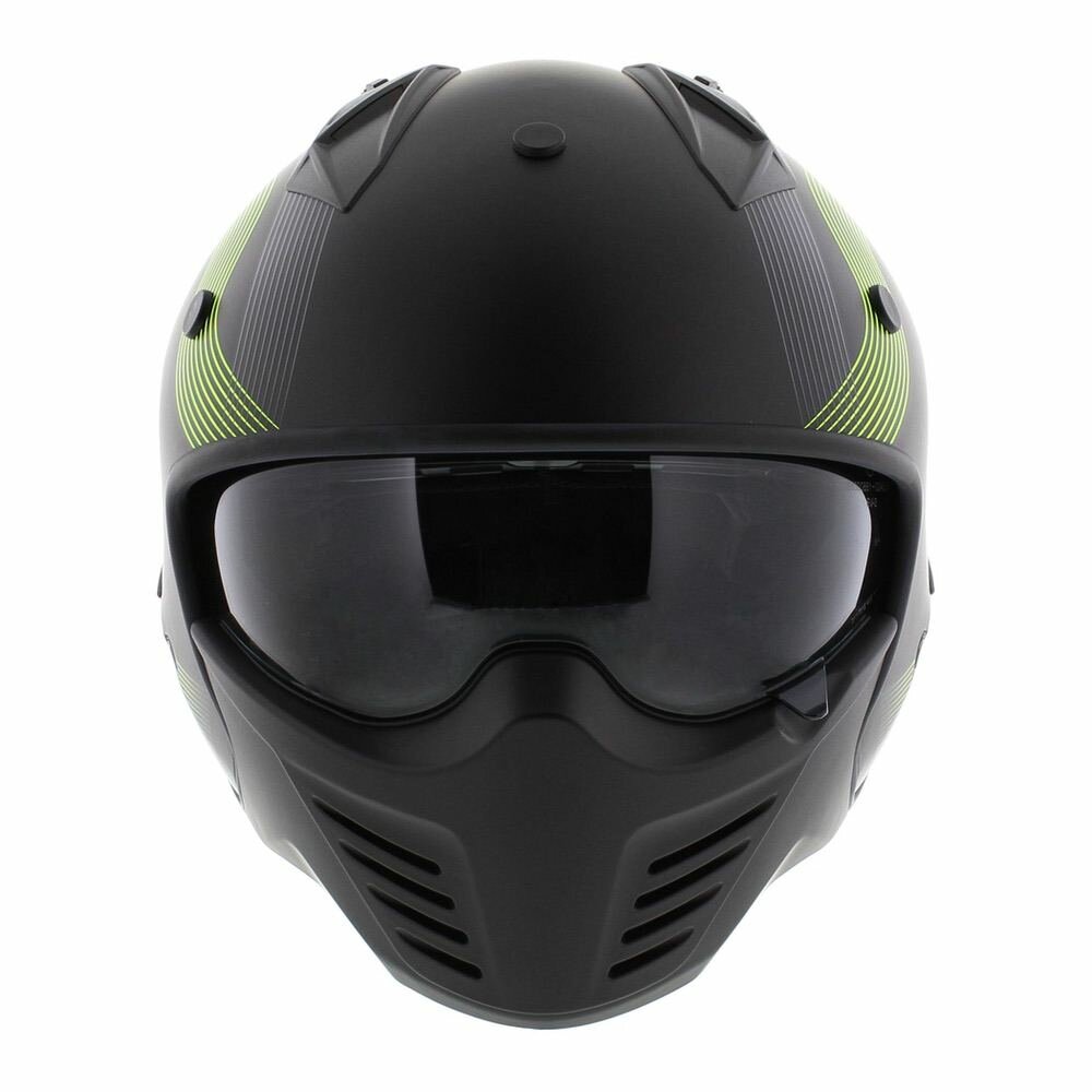 Vito Jet Bruzano helmet matt black fluo yellow