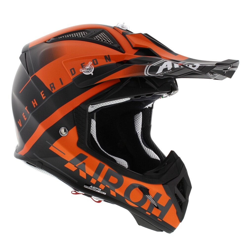 Airoh Aviator Ace crosshelm Amaze matt black orange