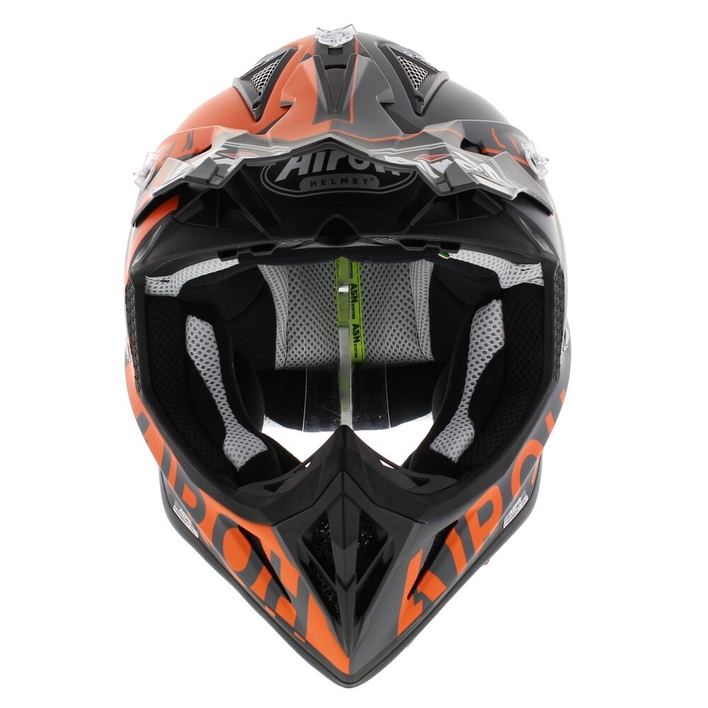 Airoh Aviator Ace crosshelm Amaze matt black orange