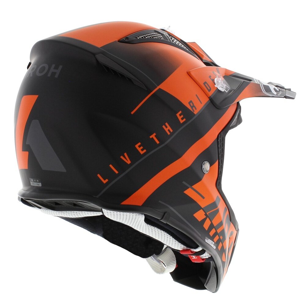 Airoh Aviator Ace crosshelm Amaze matt black orange