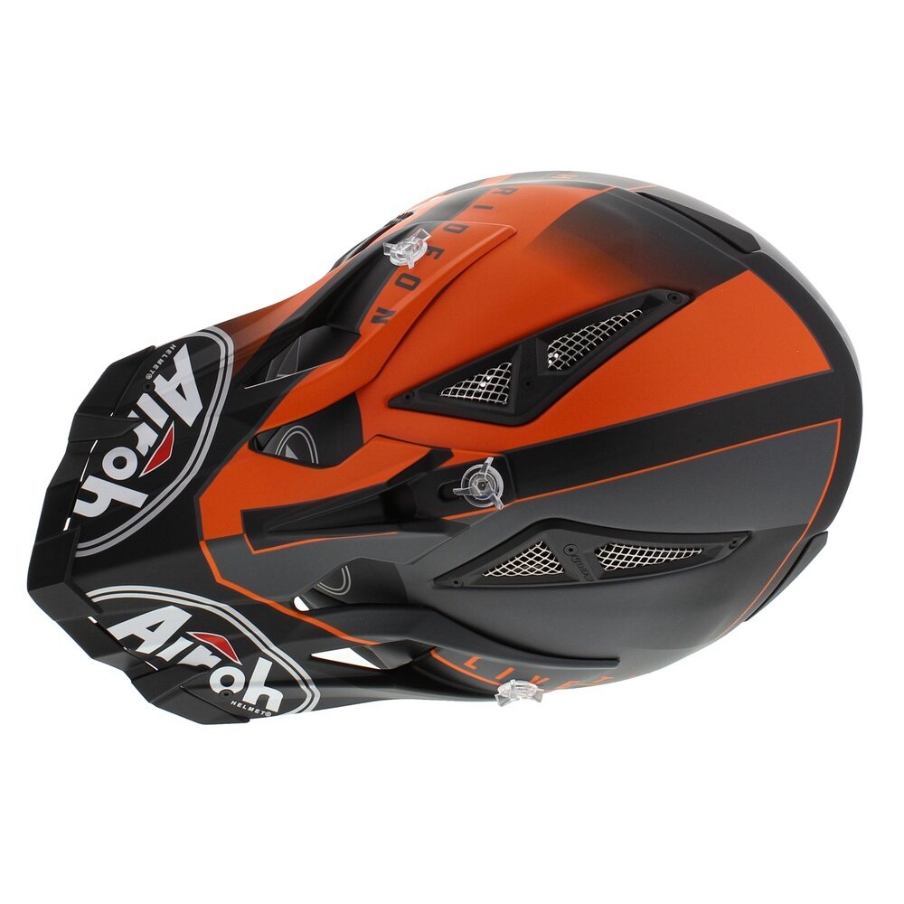 Airoh Aviator Ace crosshelm Amaze matt black orange