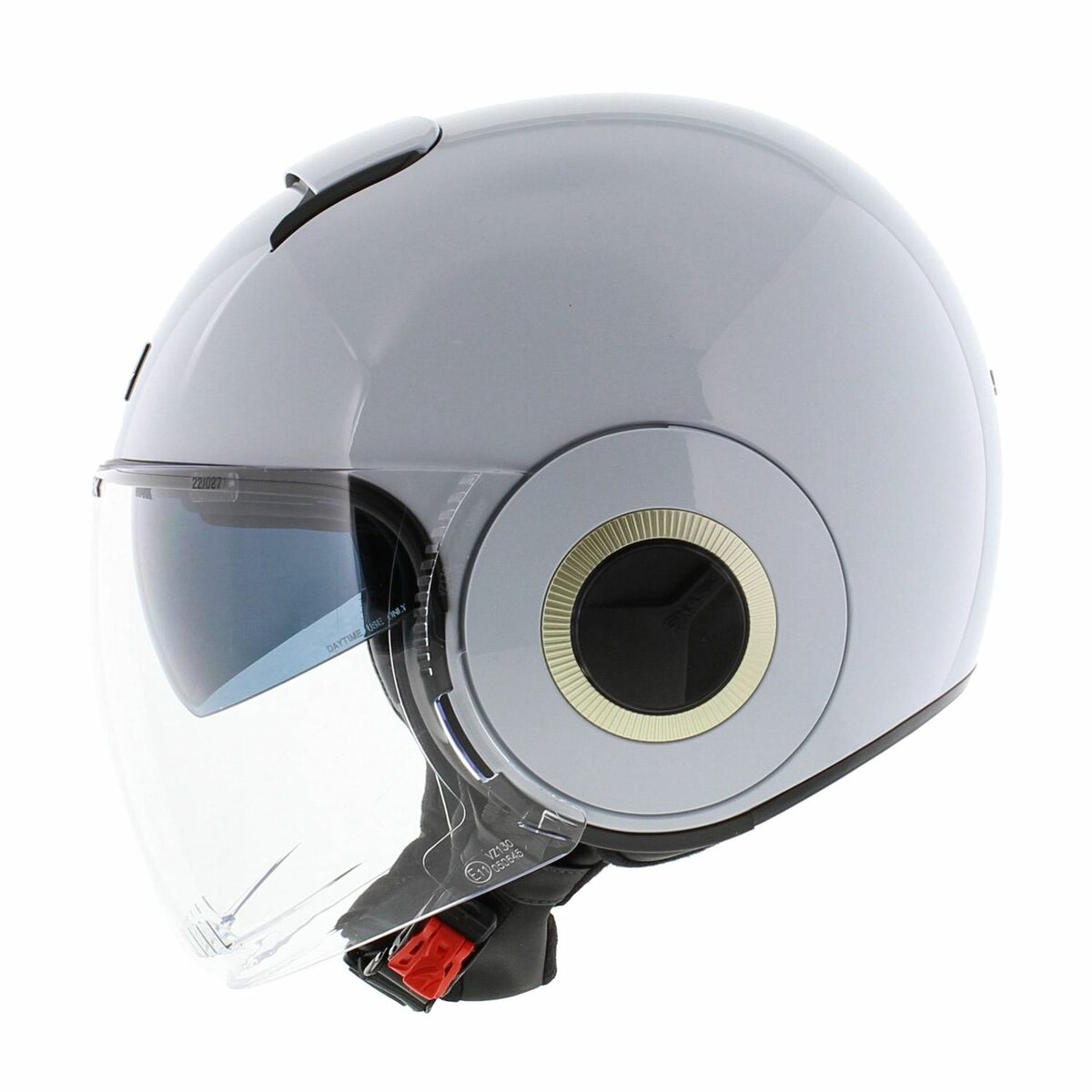 Shark Nano helmet blank gloss white silver W01