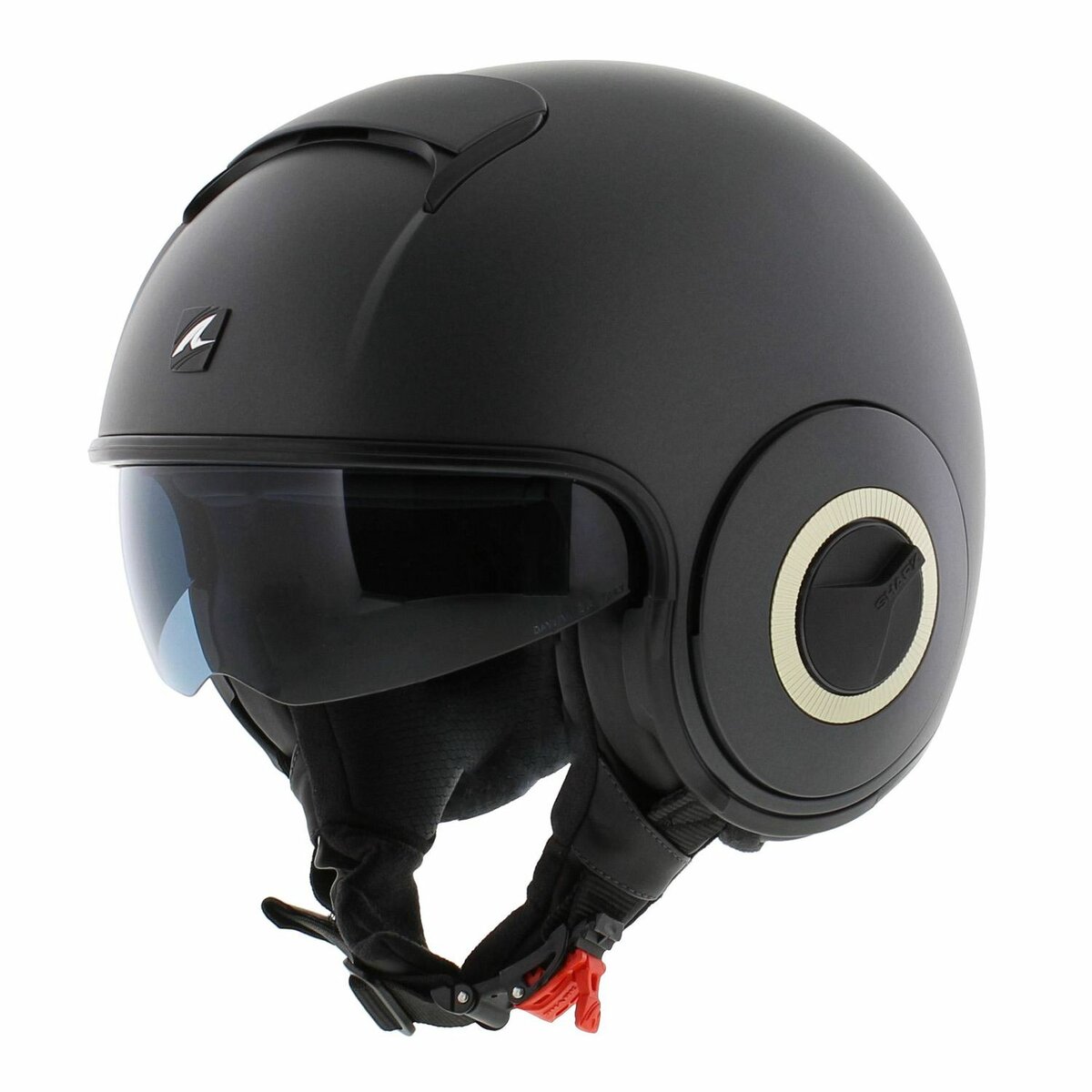 Shark Nano helmet blank matt gun metal A06