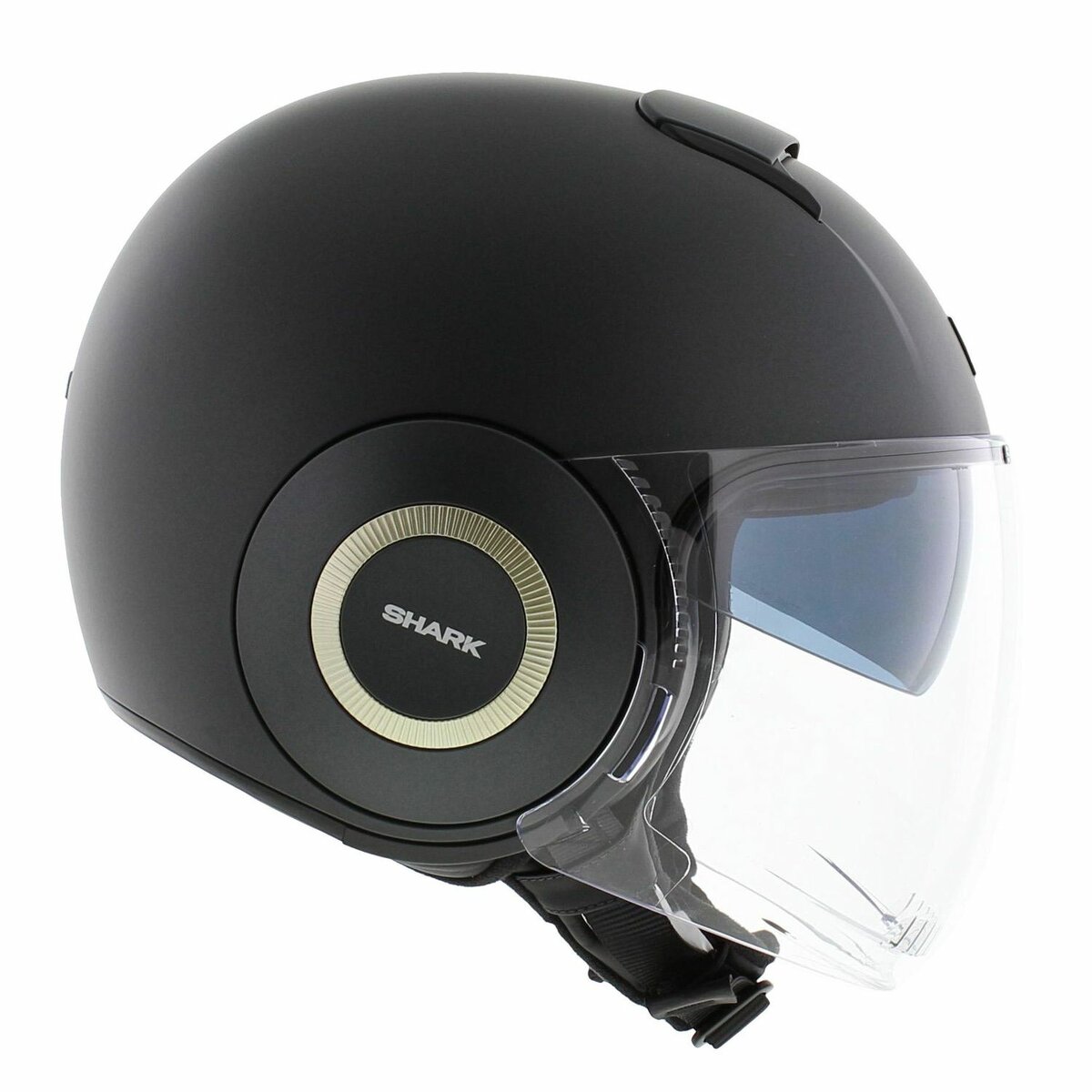 Shark Nano helmet blank matt gun metal A06