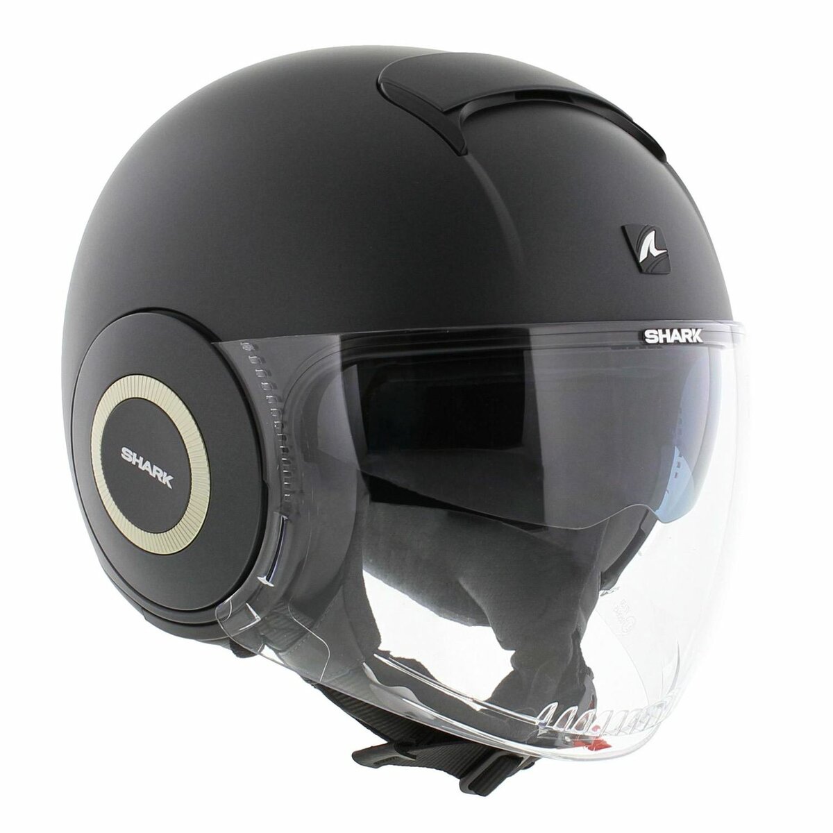 Shark Nano helmet blank matt gun metal A06
