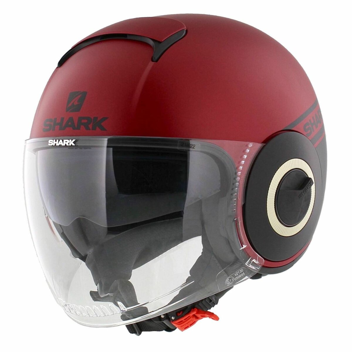 Shark Nano Helmet Street Neon matt red black RKR