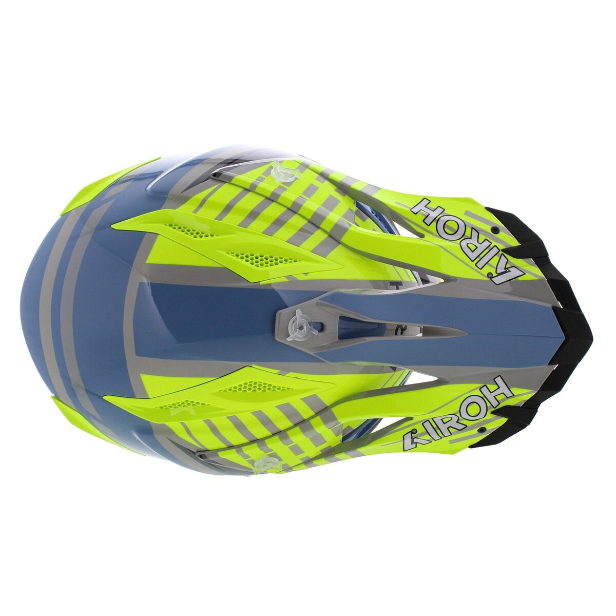 Airoh Aviator Ace 2 MX Helmet Proud - gloss yellow blue grey