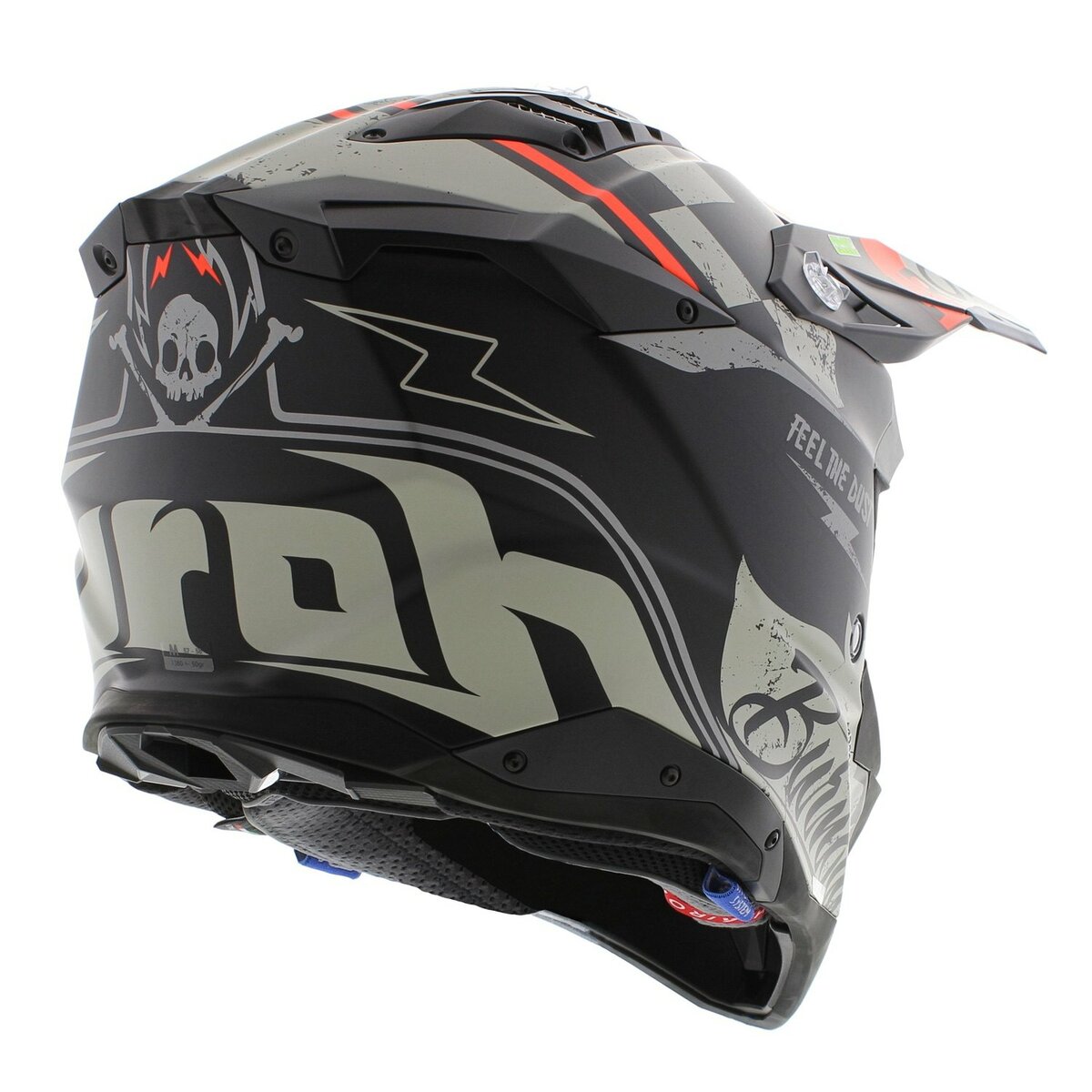 Airoh MX Helmet Aviator 3 AMS² Burnout matt black grey red