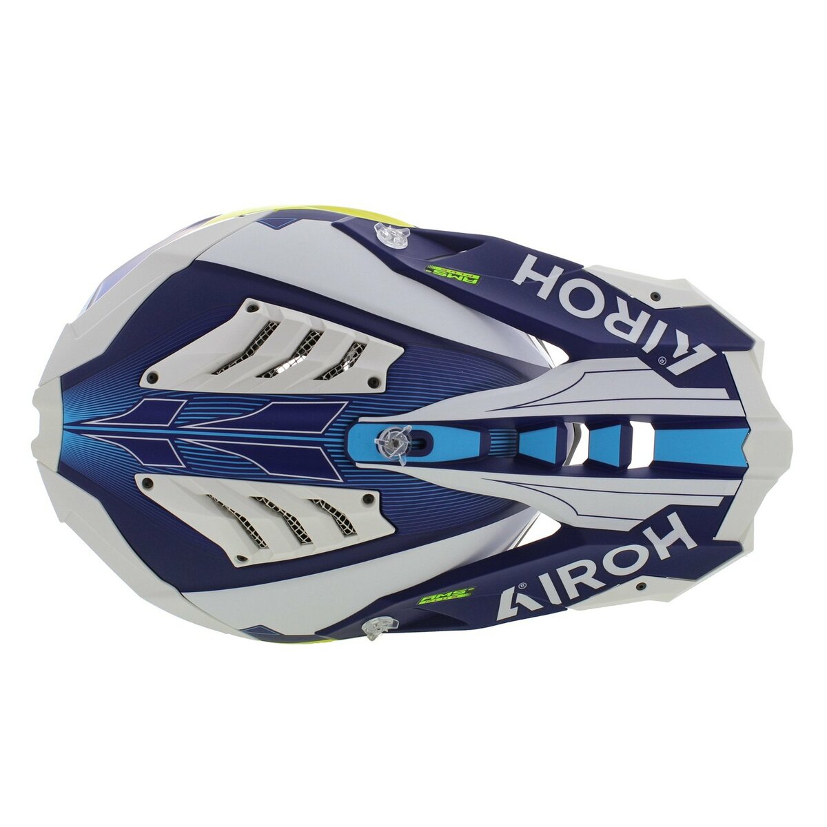 Airoh Helmet Aviator 3 AMS² Saber matt blue white yellow