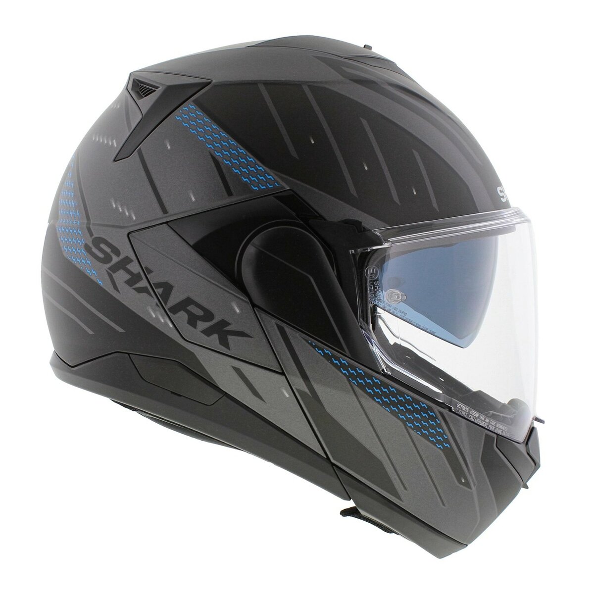 Shark Oxo Modular Helmet - Ryger - Matt Blue Anthracite Black