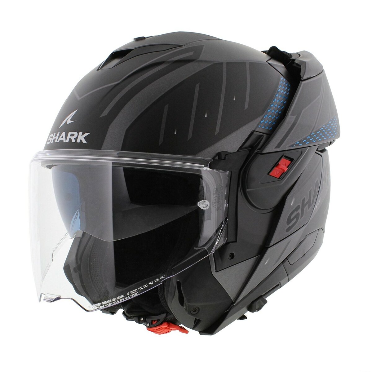 Shark Oxo Modular Helmet - Ryger - Matt Blue Anthracite Black