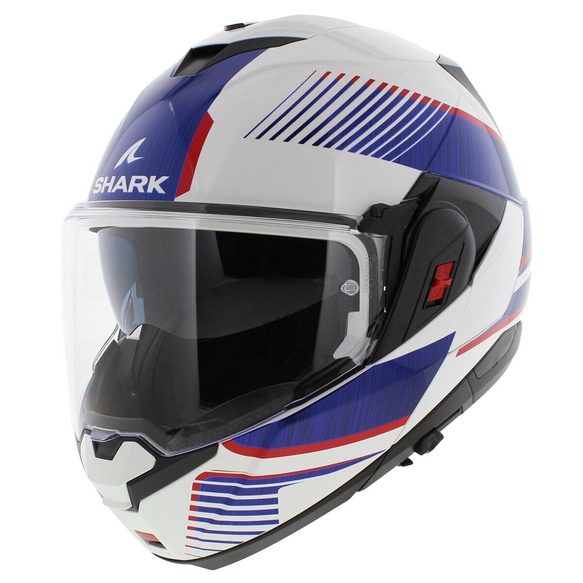Shark Oxo Modular Helmet Blank - Sikter - White Blue Red