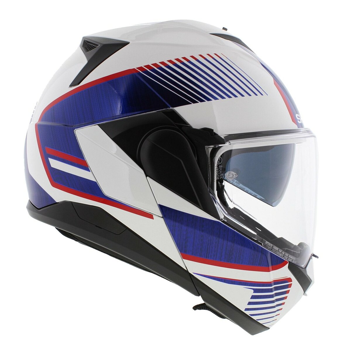Shark Oxo Modular Helmet Blank - Sikter - White Blue Red