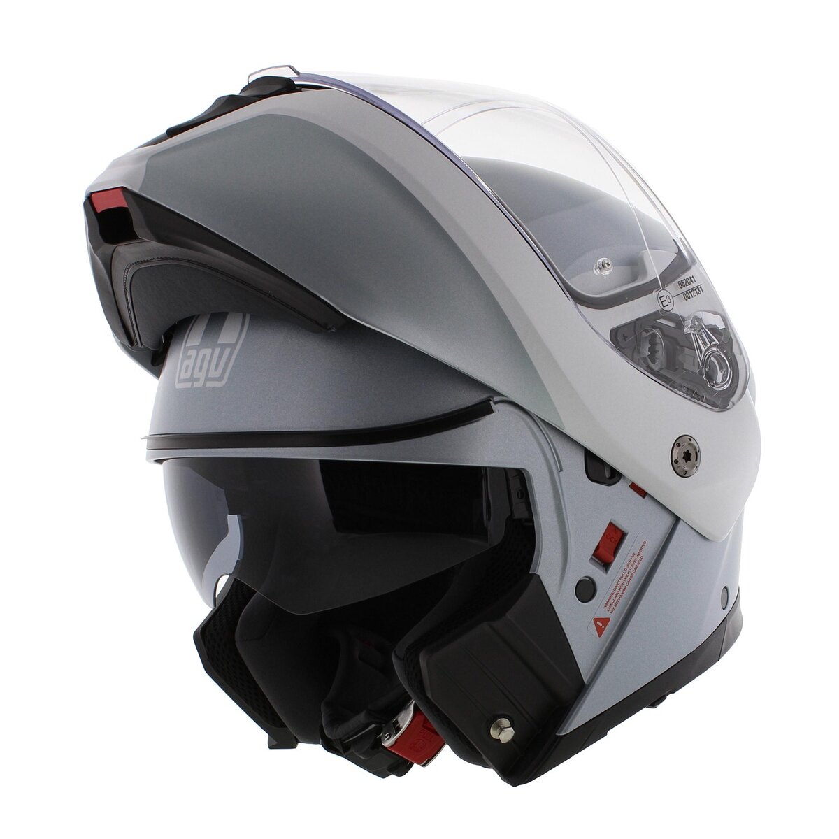 AGV Streetmodular Levico Double Grey Silver motorcycle helmet