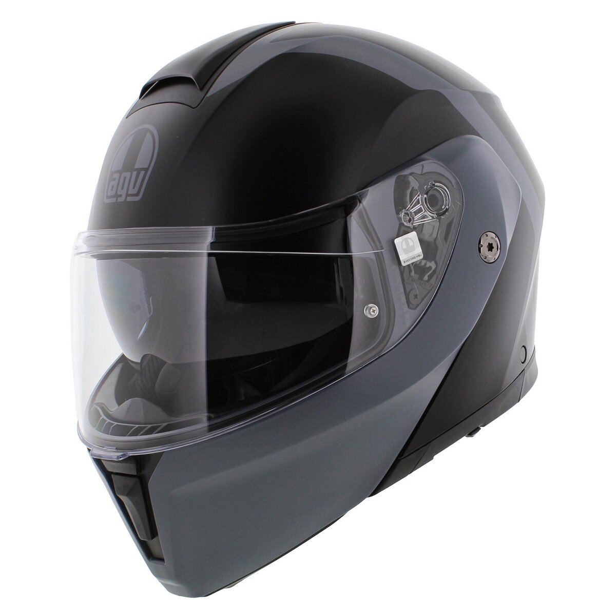 AGV Streetmodular Resia matt black grey motorcycle helmet
