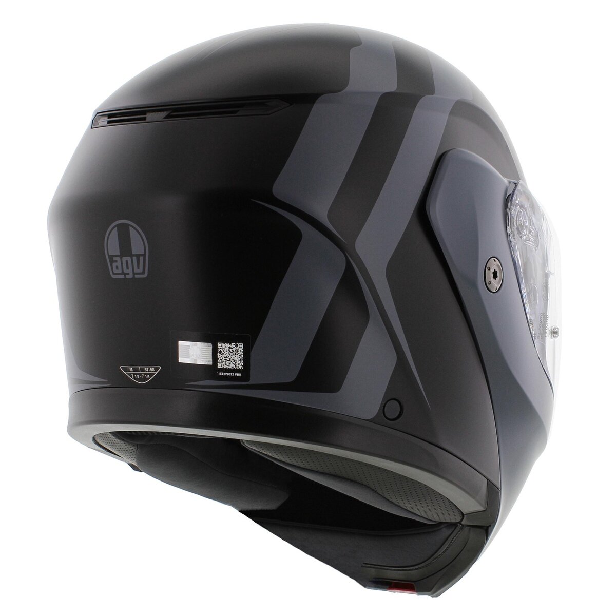 AGV Streetmodular Resia matt black grey motorcycle helmet