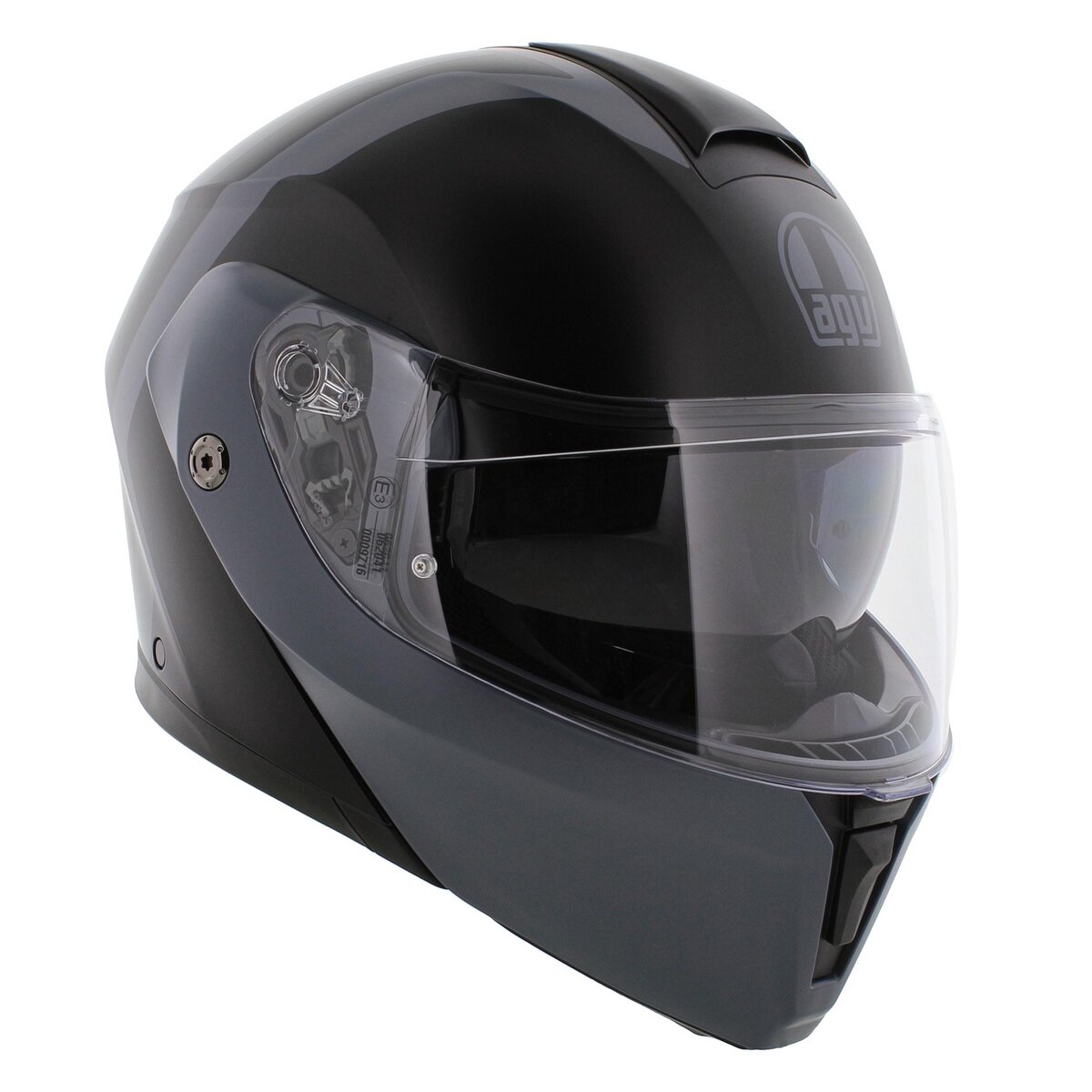AGV Streetmodular Resia matt black grey motorcycle helmet