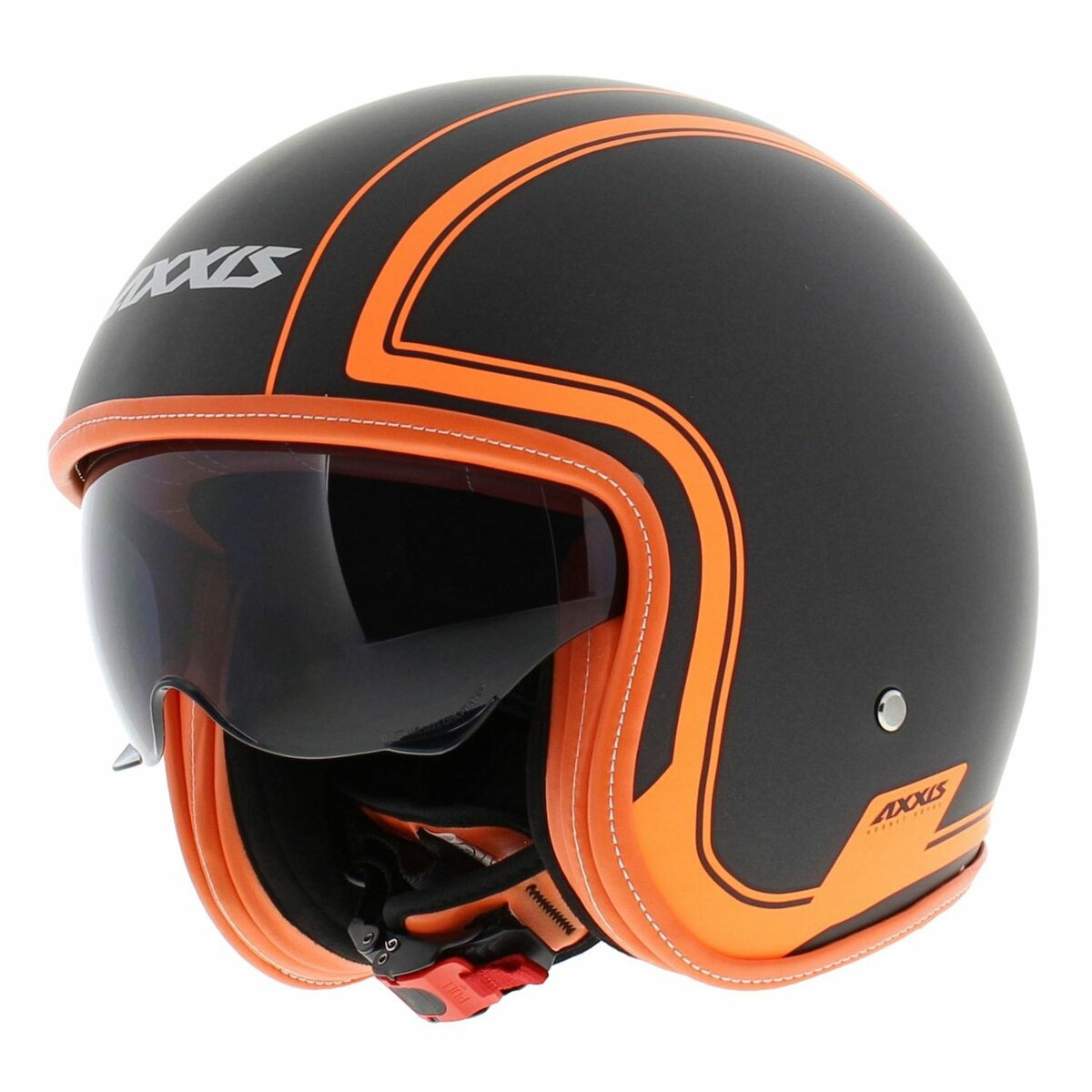 Axxis Hornet SV helmet Royal A4 matt black fluor orange