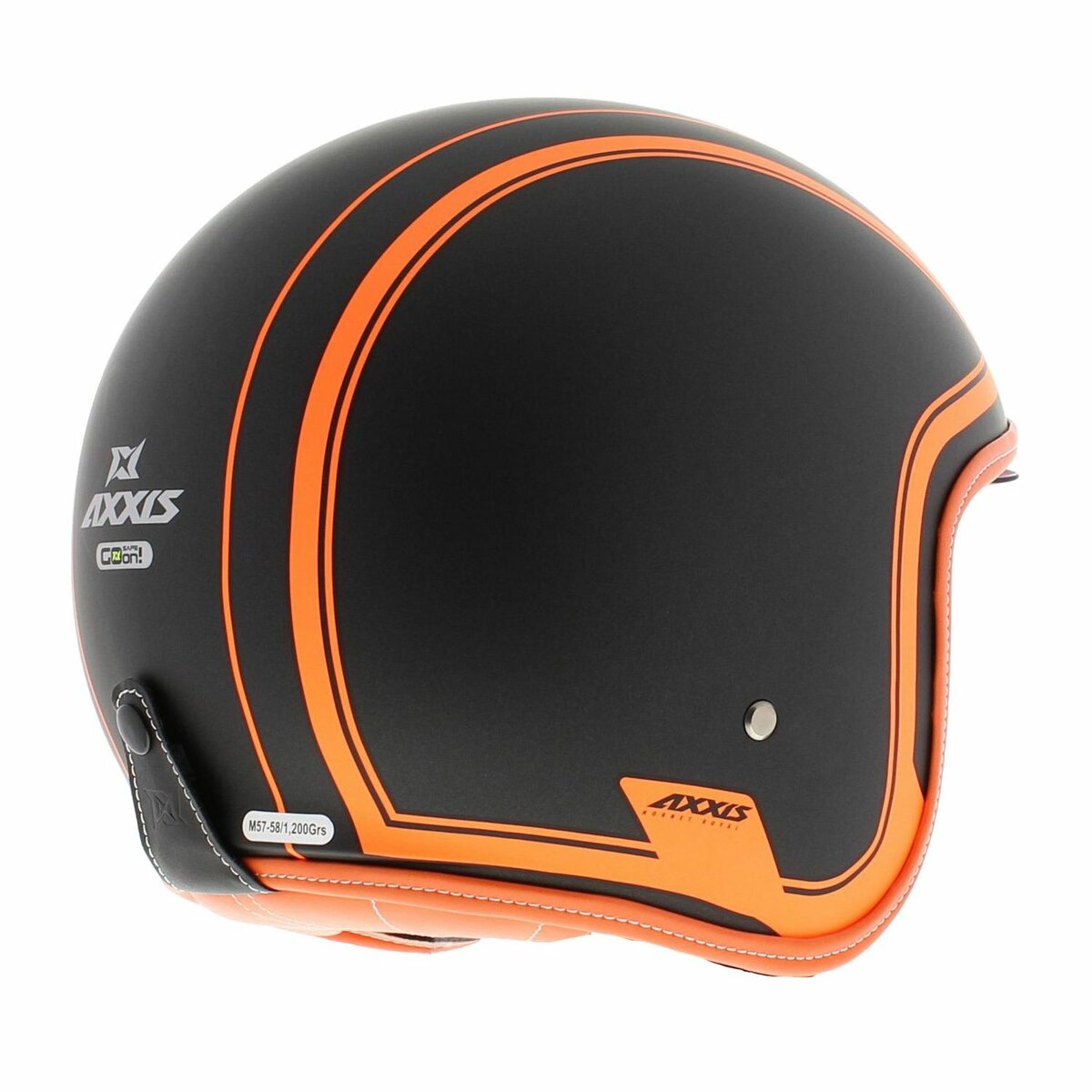 Axxis Hornet SV helmet Royal A4 matt black fluor orange