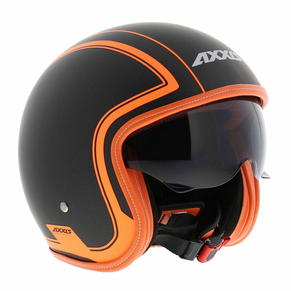 Axxis Hornet SV helmet Royal A4 matt black fluor orange