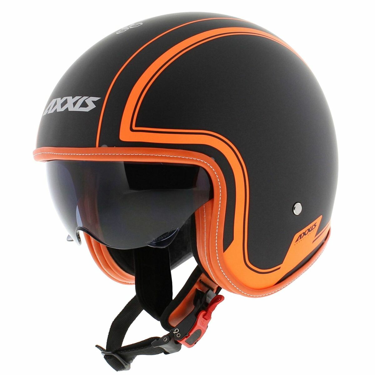 Axxis Hornet SV helmet Royal A4 matt black fluor orange