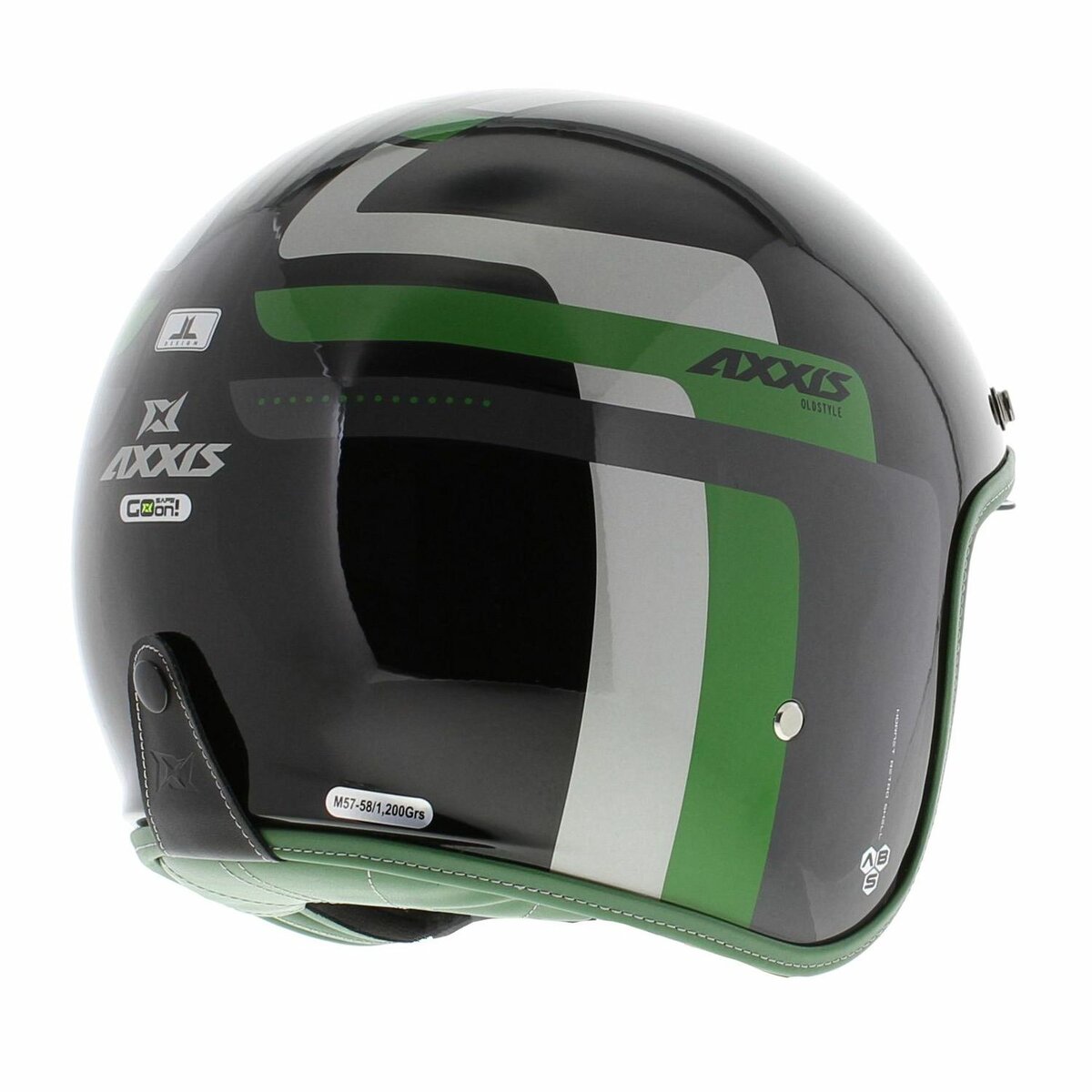 Axxis Hornet SV helmet Old Style B6 gloss green
