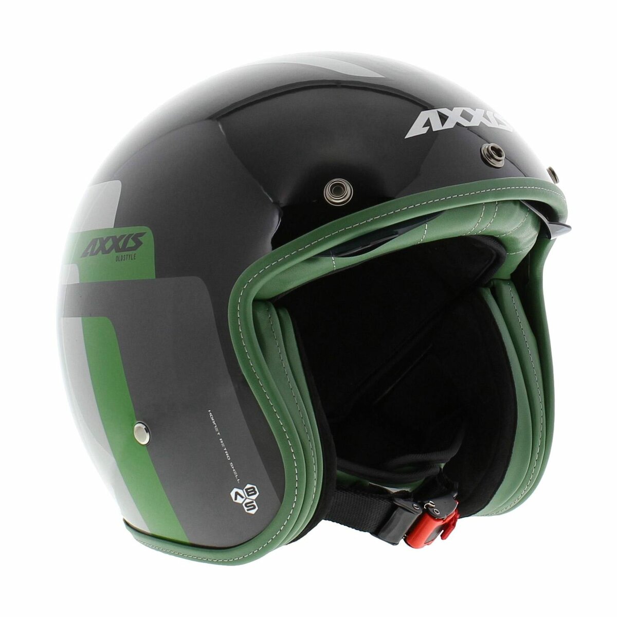 Axxis Hornet SV helmet Old Style B6 gloss green