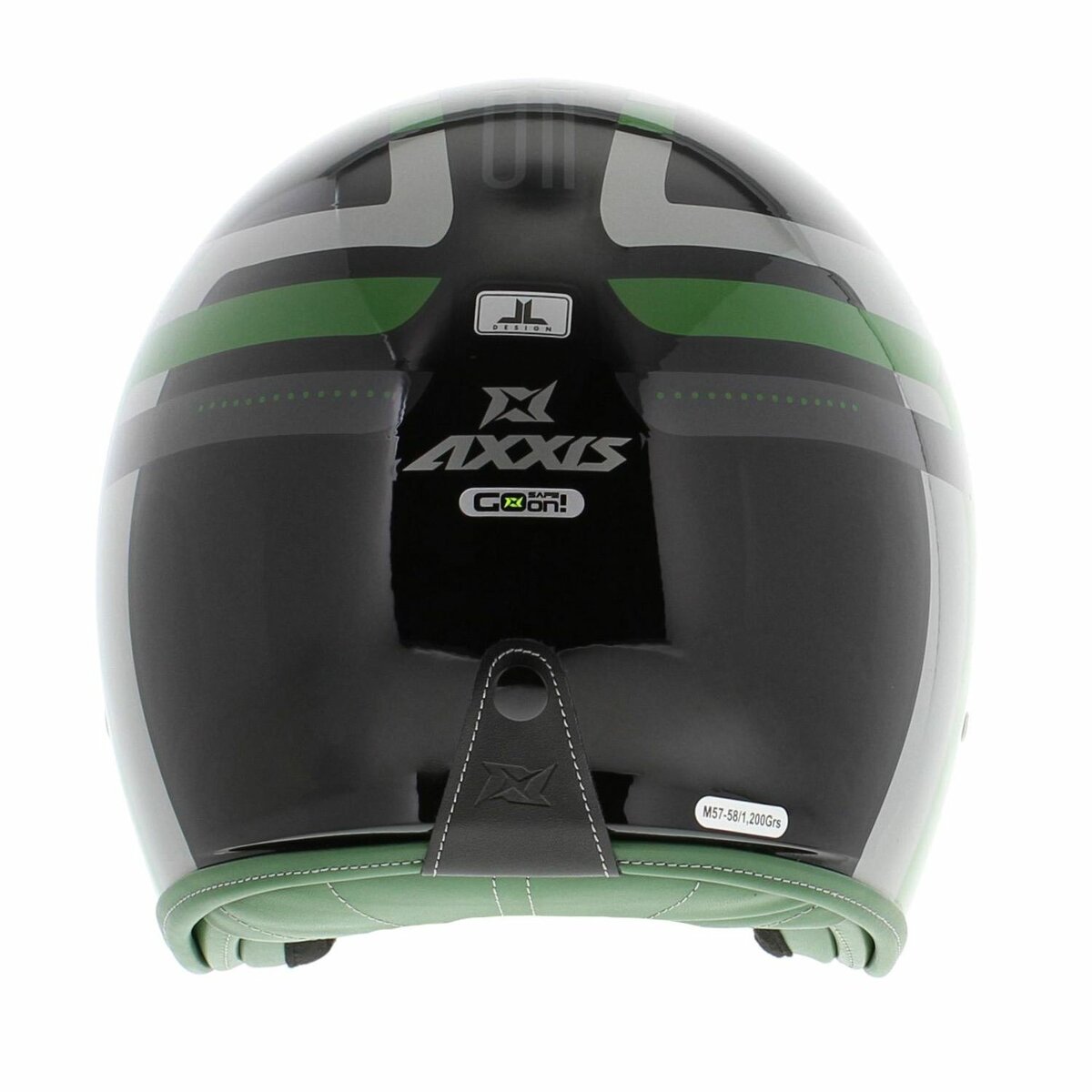 Axxis Hornet SV helmet Old Style B6 gloss green