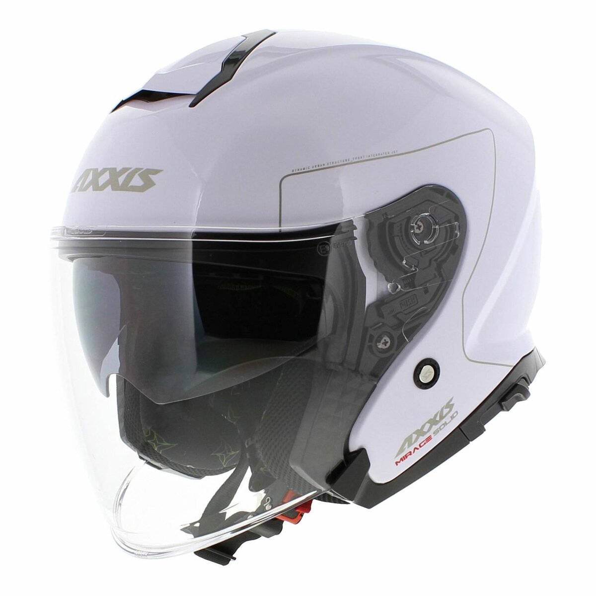 Axxis Mirage SV open face helmet Solid A0 - Gloss Pearl White